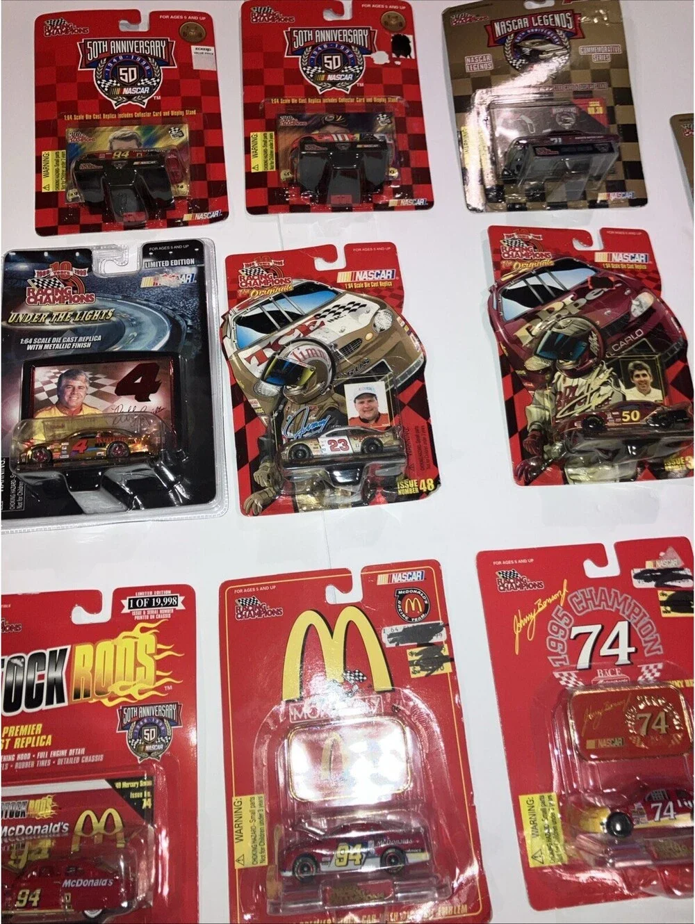 Lot of 14 VINTAGE MIX Racing Champions 